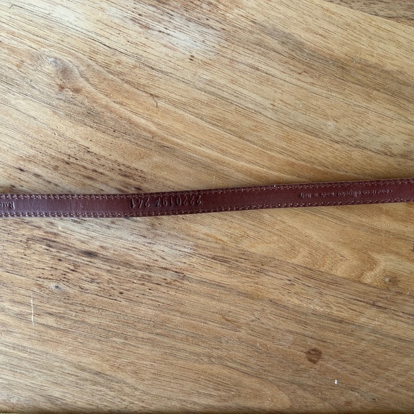 Ralph Lauren Genuine American Alligator Belt with Sterling Silver Buckle - Tan main image 4